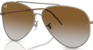Original lenses Ray-Ban RB0101S Aviator Reverse, colour CB · Brown gradient · plastic
