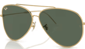 Original lenses Ray-Ban RB0101S Aviator Reverse, colour G · 15 green · plastic