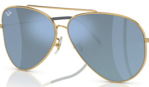 Original lenses Ray-Ban RB0101S Aviator Reverse, colour GA · Gray dark turquoise · plastic