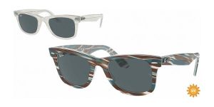 Ray-Ban 2140 WAYFARER, colour 1407R5 · Photochromic striped blue light