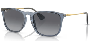 Ray-Ban RB4187 CHRIS, colour 6592T3 · Clear blue