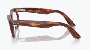 Original Ray-Ban RB2242V Wayfarer Oval arms, colour 2144 · Striped havana