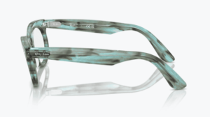 Original Ray-Ban RB2242V Wayfarer Oval arms, colour 8362 · Striped clear green