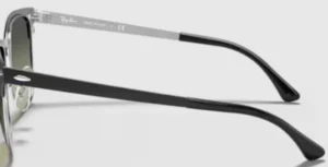Original Ray-Ban RB3716 Clubmaster Metal arms, colour 9004 · Silver top black
