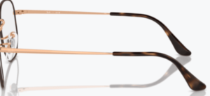 Original Ray-Ban RB6448 arms, colour 3176 · Havana on pink gold