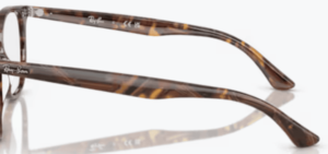 Original Ray-Ban RB7159 arms, colour 8395 · Clear fantasy brown & yellow