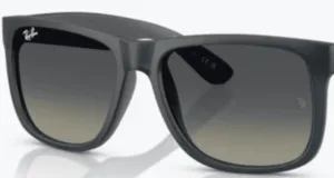 Original lenses Ray-Ban RB4165 Justin, colour 11 · Gray gradient · plastic