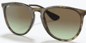 Original lenses Ray-Ban RB4171 Erika, colour E8 · Brown degraded green · plastic