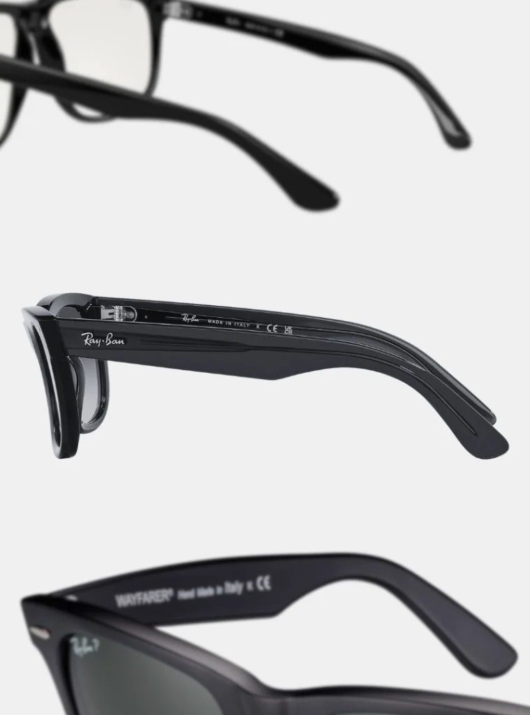 Original Ray-Ban Prescription 5206 Replacement Arms-Temples