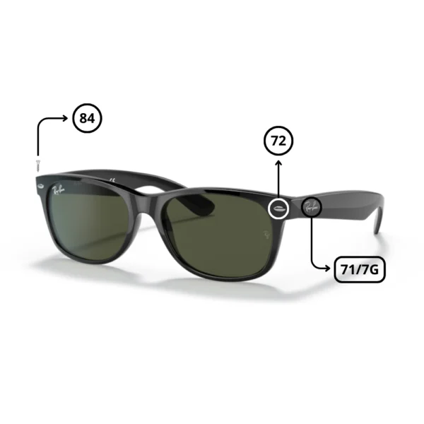 Ray-Ban 2132 New Wayfarer Replacement Parts