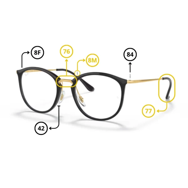 Ray-Ban 7140 Original Replacement Parts