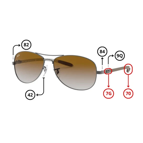 Ray-Ban 8301 Replacement Parts