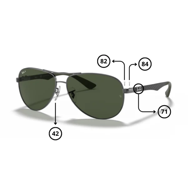 Ray-Ban 8313 Replacement Parts | ReplacementLenses.net