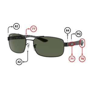 Ray-Ban 8316 Replacement parts