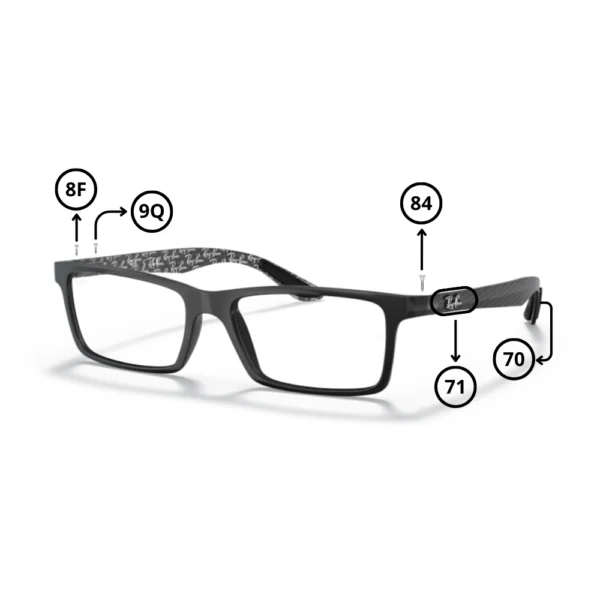 Ray-Ban 8901 Original Replacement Parts