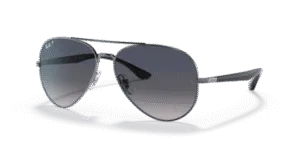 Original lenses Ray-Ban RB3675 Aviator, colour 78 · Blue degraded gray polarized