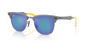 Original lenses Ray-Ban RB3807M, colour 4L · Polarized gray mirror blue