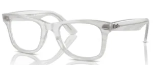 Ray-Ban RX4340V WAYFARER EASE, colour 8382 · Photochromic striped blue light