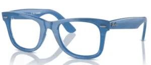 Ray-Ban RX4340V WAYFARER EASE, colour 8384 · Photochromic striped blue