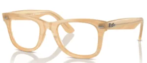 Ray-Ban RX4340V WAYFARER EASE, colour 8383 · Photochromic striped brown