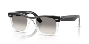 Ray-Ban 2240 WAYFARER, colour 129432 · Black on clear