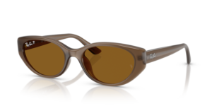Ray-Ban 4457D, colour 677983 · Clear brown
