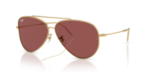 Ray-Ban R0101S AVIATOR REVERSE, colour 001/69 · Arista gold