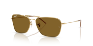 Ray-Ban R0102S CARAVAN REVERSE, colour 001/83 · Arista gold