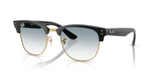 Ray-Ban R0504S CLUBMASTER REVERSE, colour 667779 · Black on gold