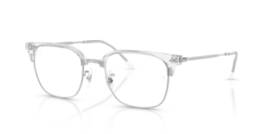 Ray-Ban RX7216 NEW CLUBMASTER, colour 2001 · Clear on silver
