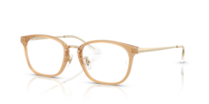 Ray-Ban RX7247D, colour 8473 · Clear brown on pale gold