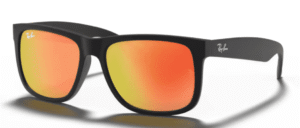 Ray-Ban 4165 JUSTIN, colour 622/6Q · Rubber black