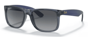 Ray-Ban 4165 JUSTIN, colour 6596T3 · Clear blue