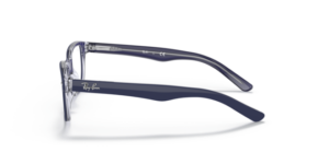 Original Ray-Ban RB1555 arms, colour 3853 · Blu on trasparent
