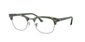 Original Ray-Ban RB5154 Clubmaster arms, colour 8451 · Clear green on gunmetal